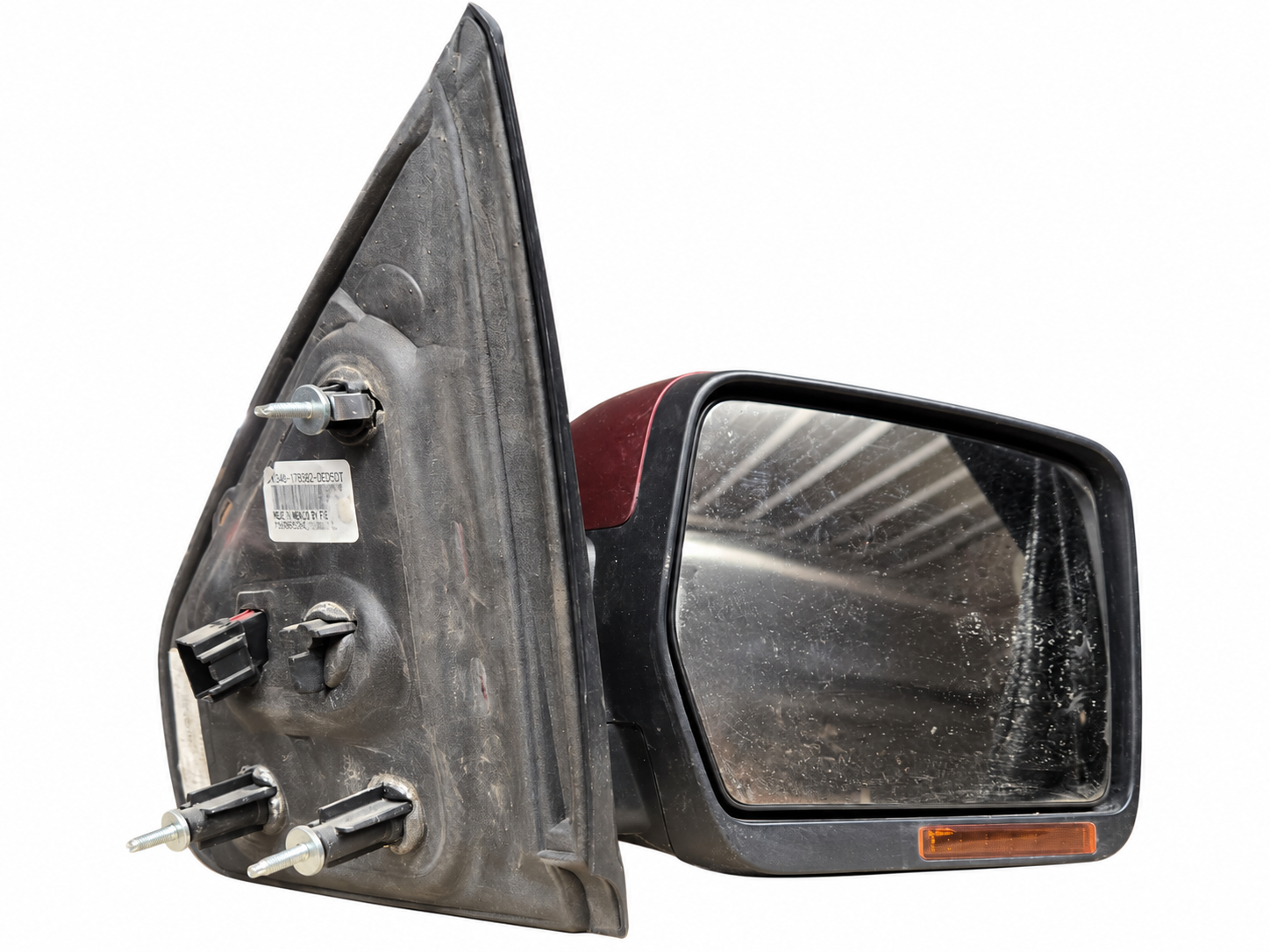 2012 Ford F-150 Right Passenger Side Mirror | Burgundy & Black