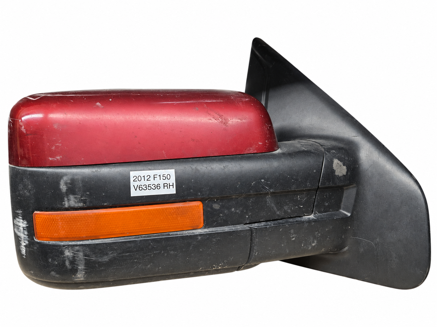 2012 Ford F-150 Right Passenger Side Mirror | Burgundy & Black