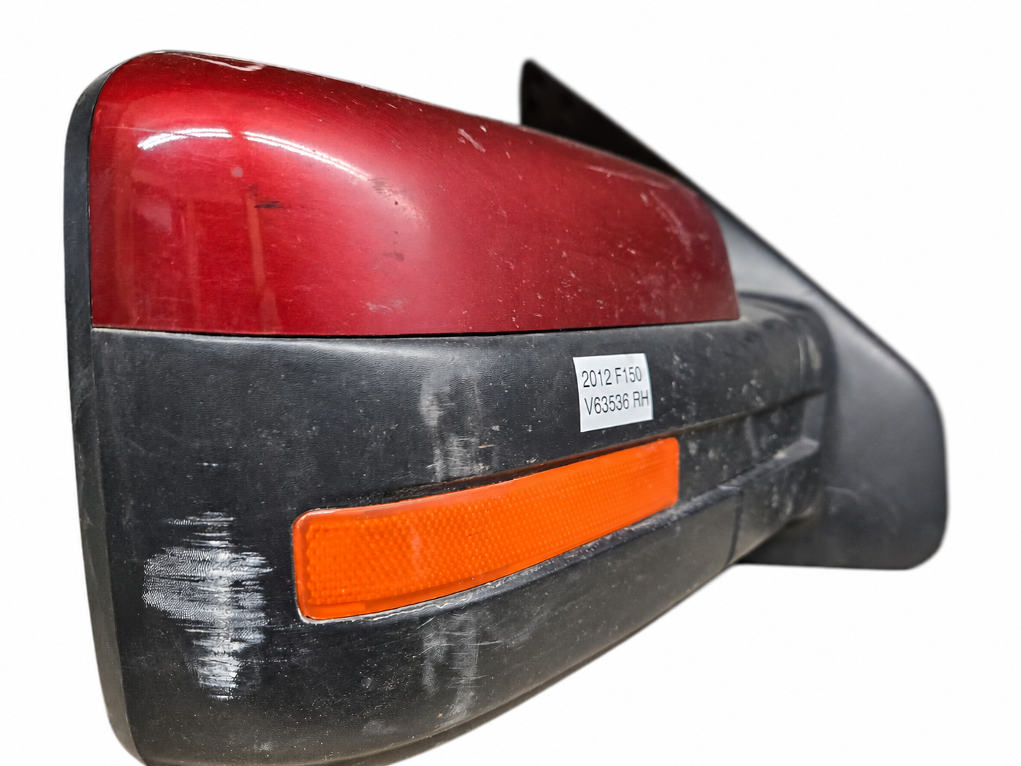 2012 Ford F-150 Right Passenger Side Mirror | Burgundy & Black