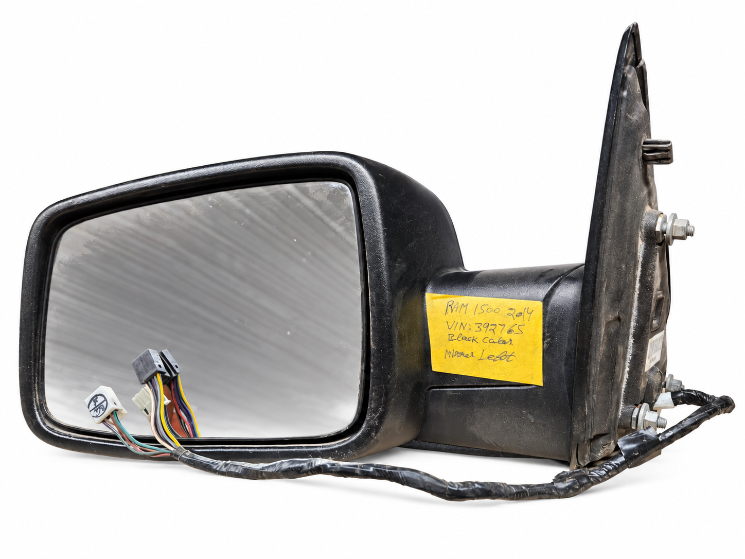2014 Ram 1500 Left Driver Side Mirror Black 5RR791X8AC