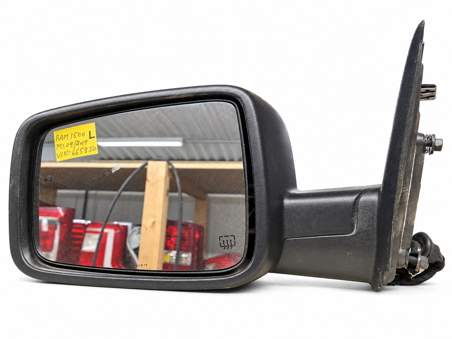 Ram Left Driver Power Heated Mirror 68147863AS – Black