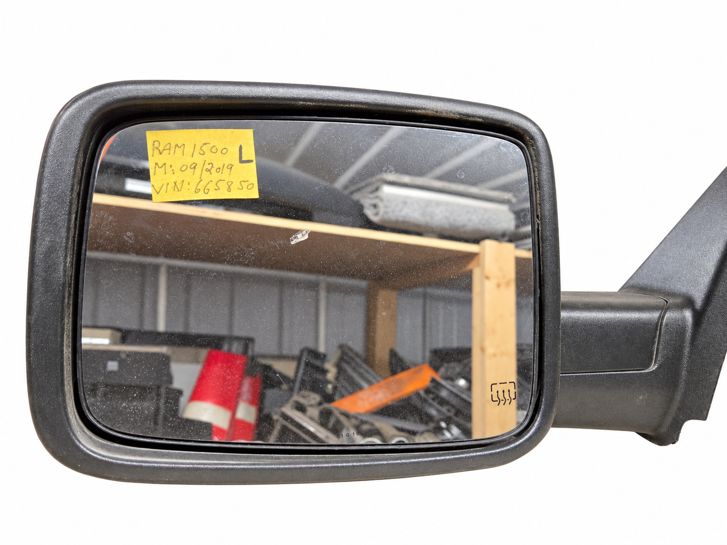 Ram Left Driver Power Heated Mirror 68147863AS – Black
