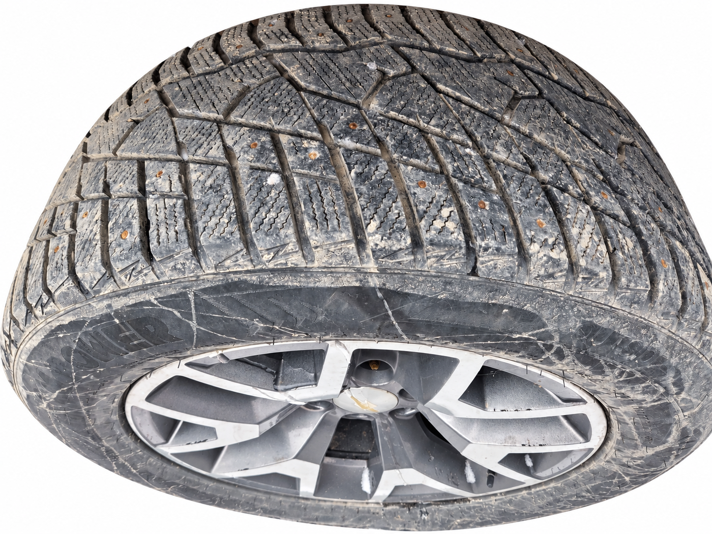2012 Chevrolet Silverado 1500 20-Inch Wheels with 275/55R20 Studded Winter Tires